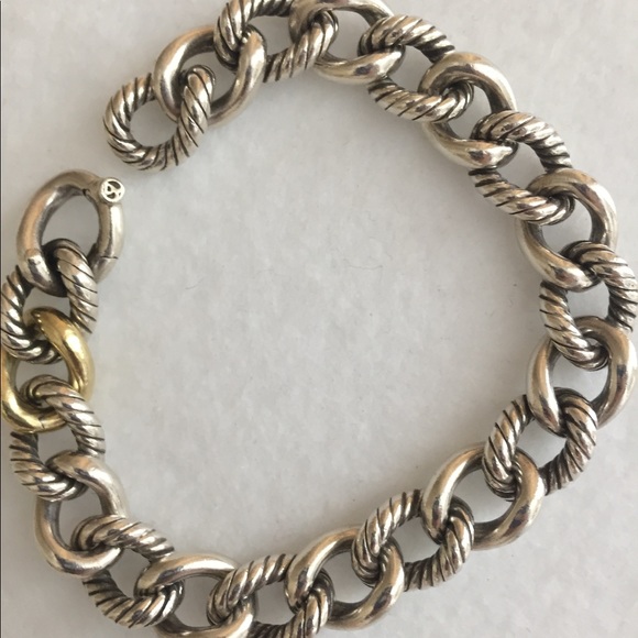 David Yurman gold and silver bracelet - Picture 1 of 4